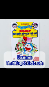 Sách tranh màu Doraemon tìm hiểu xã hội - Các quốc kì trên thế giới (Tủ sách học vui) - Kim Đồng