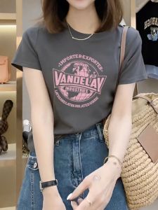 First-Line Brand Store Clearance Leak-Picking Fancy Pure Cotton Short Sleeve T-Shirt Womens Summer European Station Trendy Half Sleeve Tops