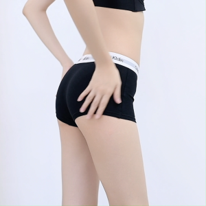 [ซื้อ 1 แถม 2] Ghldin Kldin กางเกงชั้นในนิรภัยเอวกลางสำหรับผู้หญิง 2-in-1 สวมใส่สบาย ผลิตจากผ้าฝ้ายแท้ ยกกระชับสะโพก ระบายอากาศและป้องกันการสัมผัส