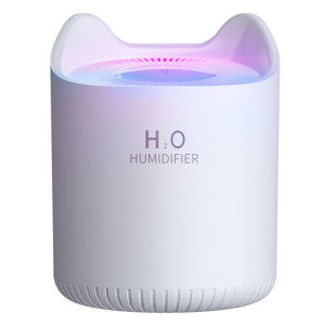 Double Spray Large Capacity Humidifier with Light Mini Desktop Fog Volume Humidifier Portable Air Humidifier for Bedroom SPA Office [Vodool Official Center]