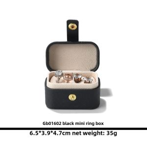 Naifang Ins Style Jewelry Box Mini Ring Box Small and Delicate Ear Stud Earring Storage Box Portable Travel