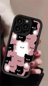 LiuMM Case untuk Smartphone: Bracelet Style & Casing Glowing Black Cat