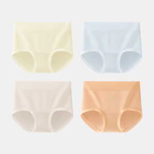B&C.Room | High Waist Shaping Full Cotton Antibacterial Extended Crotch Plus Size Seamless Ladies Panties