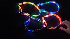 [Rẻ vô địch] Dây Dẫn Chó Mèo - Vòng Cổ và Dây Dẫn Chó Mèo Có Đèn LED Phát Sáng