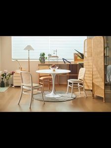 SUNNY โต๊ะกลม มินิมอล โต๊ะกาแฟ 80/70/60CMโต๊ะรับประทานอาหาร โต๊ะกลมสีขาว โต๊ะกินข้าว โต๊ะทำงานทรงโต๊ะกลมมินิมอล สไตล์เรียบง่าย table