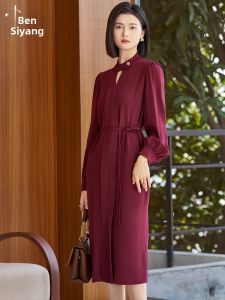 Misoshine | Elegant Slim Fit Belted Bodycon Dress
