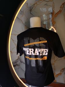 Kaos PSHT Pencak Silat Setia Hati Terate Katun Combed 24s Oblong Hitam Pendek