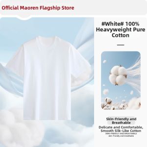 MiiOW | New Summer Casual Round Neck Loose Heavyweight Cotton Men T-Shirt Short Sleeve