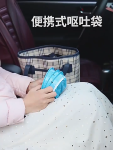 1000ML Disposable Vomit Bag Emergency Puke Cleaning Bag Sealable Plastic Leak-proof Throw Up Bag for Travel