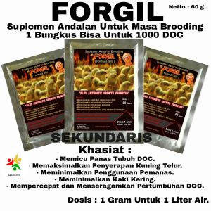 Vitamin Ayam - FORGIL - Vitamin Ayam Broiler - Suplemen Ayam - Obat Ayam - Obat Brooding