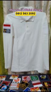 Kaos Lencana Kewenangan Kamuflase & Warna S - 5XL Polo Tactical PDL Lengan Panjang