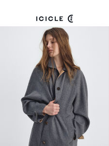 ICICLE | Womens Light Autumn Wool Double Face Long Coat