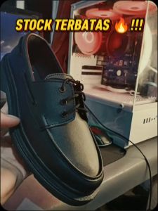 HILYA1010 Sepatu Docmart Pria Smile Kulit PU Formal Casual Modern Trendy Sepatu Kerja Cowok Keren