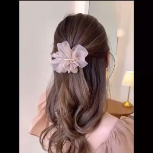 Big Bow Lace Hairpin Korean Style Hair Accessories/ Sepit Rambut Riben