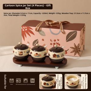 Attractive Ceramic Spice Container Gift Box