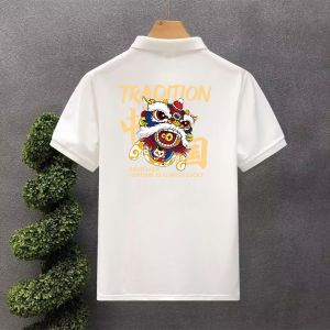 เสื้อโปโลแขนสั้นผู้ชาย แห้งเร็ว รุ่น Ice ผ้าไหม เสื้อยืดสไตล์ใหม่ปี ฤดูร้อน รุ่น Turn ปกเสื้อ เสื้อโปโล Paul Body แฟชั่นวัยรุ่น ผ้าใย โพลีเอสเตอร์