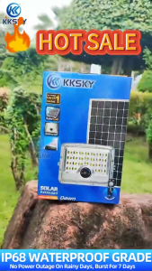 KKSKY 880000W Aluminum Alloy Solar Light – Waterproof Indoor/Outdoor Floodlight & Wall Light features three modes motion sensing and a remote control.