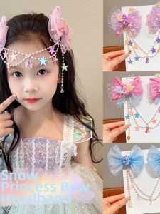 Snow Princess Charm Forehead Chain Hair Clip