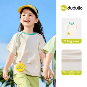 DUDUJIA | Áo Thun Trẻ Em Mới Kiểu Mỏng Phong Cách Hoạt Hình