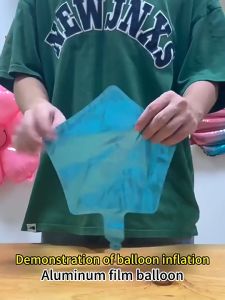 5/10/18 Inch Foil Star Shaped Balloon Valentines Day I Love You Cake Topper Congratulations Convocation Celebration Anniversary Happy Birthday Event Party Supplies Wholesale Small Big Medium Decoration Set Shiny Shape Five Pointed