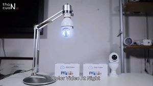 COOLLEN V380 CCTV Camera Wireless Bulb Connection to Phone 1080P Intelligent Night Vision