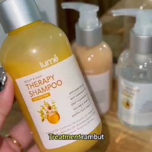 LUME SCALP HAIR THERAPY MASK NON PARABEN CONDITIONER NON SILIKON LUMECOLORS ANTI RONTOK RAMBUT BERCABANG PECAH LEPEK KETOMBE KERING ORIGINAL BPOM