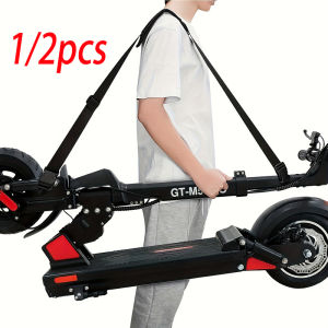 1/2pcs Adjustable Electric Bike Shoulder Strap - Non-Slip Nylon Carrying Belt for Skateboard Kick Scooter