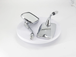 Universal Motorcycle Rear View Mirror Rectangle Chrome Plated Adjustable Side Mirror Motorbike Spare Parts