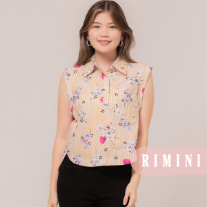 RIMINI - Atasan Cewe Kemeja Summer Motif Bunga XS-XL - Lavine Top 7277