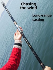 Ultra-Light Super-Hard Carbon Fishing Rod 3.3m 3.6m 4.5m Long Section Anchor Fish Sea Pole Casting Rod for Lake River Lake
