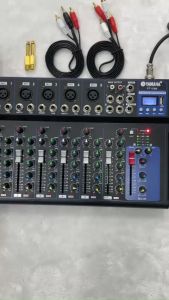 Bàn trộn âm thanh Mixer F7 yamaha có Bluetooth Ghép dàn karaokeHát LinestreamLoa kéoTặng dâyRắc 65 ly  kết nối