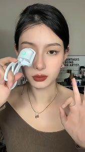 Portable USB Rechargeable Heated Eyelashes Curler Long Lasting Electric Eyelash Makeup Tools Eye Lash Perm