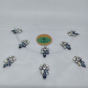 PAYET RANGKAI TABUR DIAMON SWAROSKY MUTIARA MULTIFUNGSI PREMIUM JAHIT 0060(8pcs)