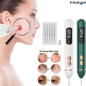 Bút Plasma Laser Loại Bỏ Nốt Ruồi & Mụn Cá Chép Máy Hút Nốt Đen Dụng Cụ Loại Bỏ Vết Đốm Đen Trên Da Với Pin Sạc