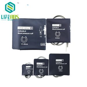 5 Size of Double Tube Blood Pressure Cuffs Tpu Nylon Nibp Cuff Resuable for Ge Dash2000 Dash 3000 Patient Monitor