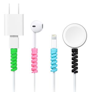 Data Cable Protective Sleeve Charger Cable Protective Head Spiral Silicone Universal