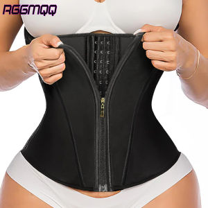 RGGMQQ 1PCS  Waist Trainer Corset Underbust Sport Cincher Womens Workout Body Shaper  Zipper and Hooks