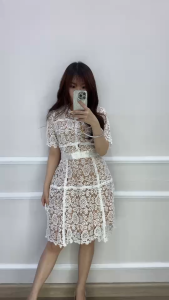 SV 6725 - Alice Dress | Silvervogue | Gaun Brukat Pakaian Wanita