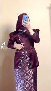 ZUMARA STORE-ALISHA ROK SONGKET One Set Baju Kurung Melayu Modern Premium Termurah Baju Setelan Kondangan Outfit Kebaya Pesta Wanita Remaja Alisha One Set Baju Kurung Kebaya Rok Songket Melayu Dress Kondangan Wisuda Wanita Modern Premium 2025