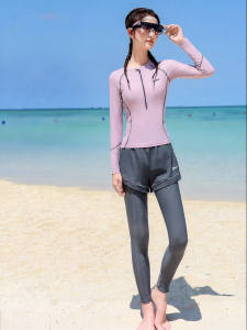 XTEP | Sleeved Swimsuit Slimming & Concealing