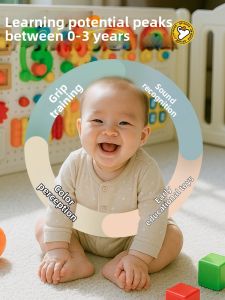YIBANQI | Early Education Creativity Stimulation Storage Montessori Busy Board
