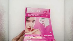 Kemei KM-189A Epilator Women USB Rechargeable Electric Shaver For Women Epilator Hair Removal Appliances