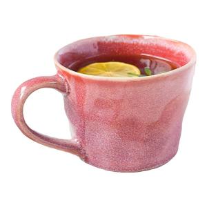 Retro Ceramic Coffee Mugs Set of Two Underglaze Color Mark Cups Couple Matching Cup with Single Ear Handle for Drinking Water