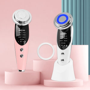 JBMBHC 7 in 1 Face Lift Device EMS RF Microcurrent Skin Rejuvenation Women Facial Massager Light Therapy Anti Aging Wrinkle Beauty Machine