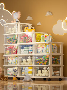 Large Capacity Multi-layer Baby Clothes Storage Cabinet Toy Organizer Rack Drawers Type Storage Shelf for Childrens Room
