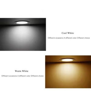 Durable Round LED Round Down Light Ceiling Cool Warm Light Good Quality Super Lighting Thin LED Recessed Panel Lighting Mounted Ceiling Siling Lamp Downlight Protect Eyes Office Light Lamp Panel Lampu LED Siling 3 Colour Bulat Rumah LED 筒灯保护眼睛冷暖天花板灯室内客厅