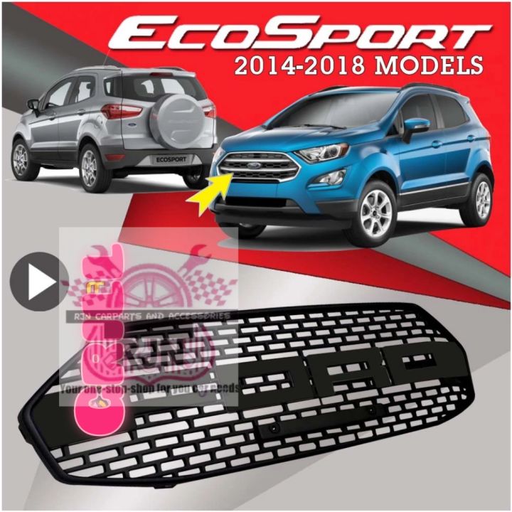 Raptor Grill for Ford Ecosport 2014 to 2018(black) Lazada PH