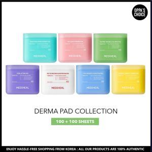 [RENEWAL] MEDIHEAL DERMA PAD COLLECTION 100+100 SHEETS (ALL TYPES AVAILABLE)