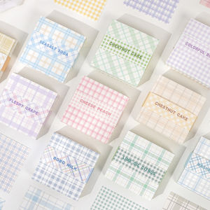 Stickers Punk | Clear Patterned Note Paper Square Design Non-Adhesive Tearable Hand Account Paper