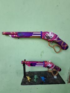mainan sg kayu miniatur rapper pakai karet